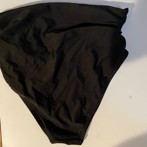 Black High Waisted Swim Bottoms
